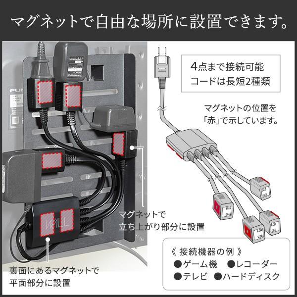 WALLインテリアテレビスタンドA2対応 スマート配線セット-スマート電源タップ-電源タッププレート- ケーブル収納 背面収納  EQUALS イコールズ | EQUALS | 05