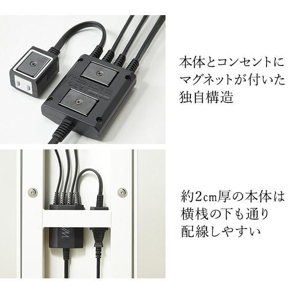 WALLインテリアテレビスタンドA2対応 スマート配線セット-スマート電源タップ-電源タッププレート- ケーブル収納 背面収納  EQUALS イコールズ | EQUALS | 09