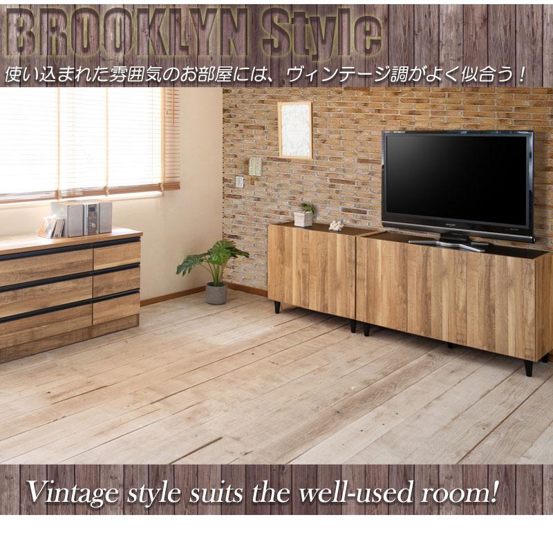 リビングキャビネット 幅118 日本製 完成品 サイドラック サイドボード キャビネット ナチュラル 木製 北欧 ヴィンテージ モダン リビング おしゃれ 扉付き | ブランド登録なし | 06