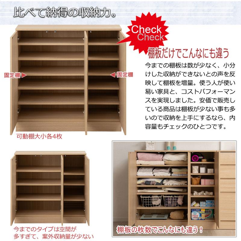 ランドリースリムキャビネット 幅90cm マリンナチュラル 扉タイプ 背面化粧仕上げ 可動棚 ランドリーラック サニタリー収納 薄型 洗面所 脱衣所 木製 おしゃれ | ブランド登録なし | 03