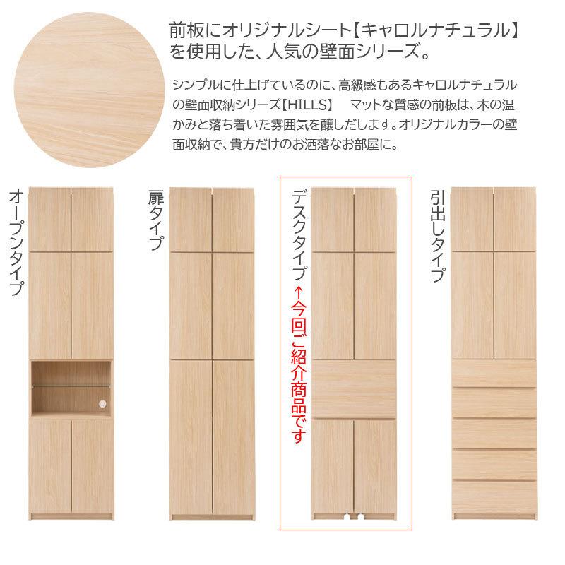 Hills 薄型壁面収納 デスクタイプ マリンナチュラル色 |  | 02