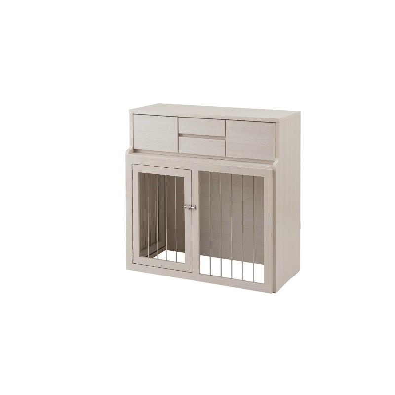 コンビニ受取対応商品 ケージカバー ハウス サークル ゲート ペット ペット用品 中型犬 小型犬 デザイン お洒落 おしゃれ 白 ホワイト 幅90cm ペットケージ 省スペース収納付きスライド型 完成品 国産 ペットサークル Smssvg Org