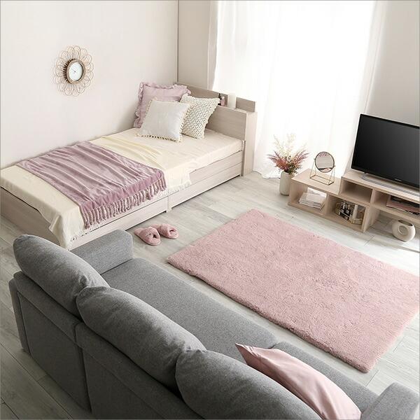 大人かわいいインテリア 棚・コンセント付きチェストベッド ダブル【anail-アネール-】 |  | 08