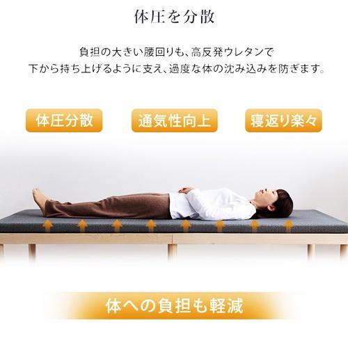 高反発ウレタンマットレス ダブルサイズ 洗えるカバー マットレストッパー 敷布団 高反発 厚さ5cm 高反発ウレタン トッパー 体分散性 硬め 省スペース |  | 03