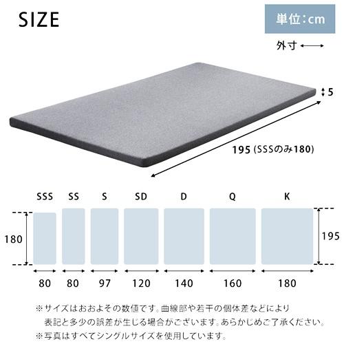 高反発ウレタンマットレス セミシングルショート 洗えるカバー マットレストッパー 敷布団 高反発 厚さ5cm 硬め 省スペース マットレスのみ マットレス単品 |  | 01