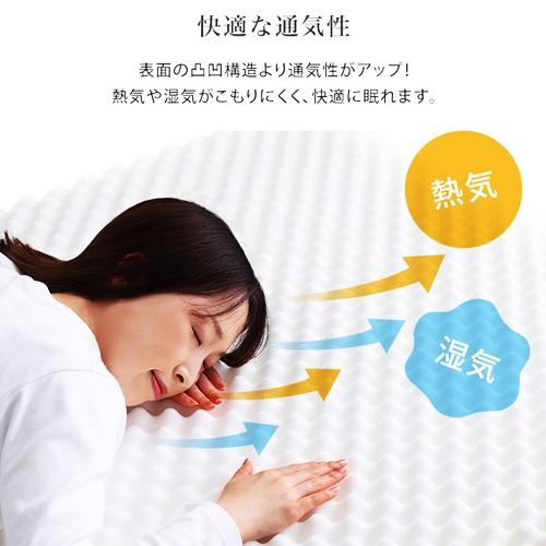 高反発プロファイルウレタンマットレス ダブルサイズ 洗えるカバー マットレストッパー 敷布団 高反発 厚さ10cm 高反発ウレタン トッパー 体分散性 硬め |  | 06