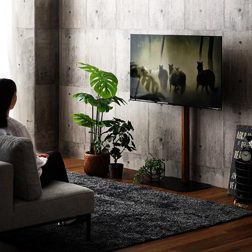 テレビスタンド ハイタイプ ハードディスクホルダーセット 木目 壁寄せ 首振り テレビラック TVスタンド TVラック テレビ台 TV台 ブラウン ナチュラル おしゃれ |  | 05