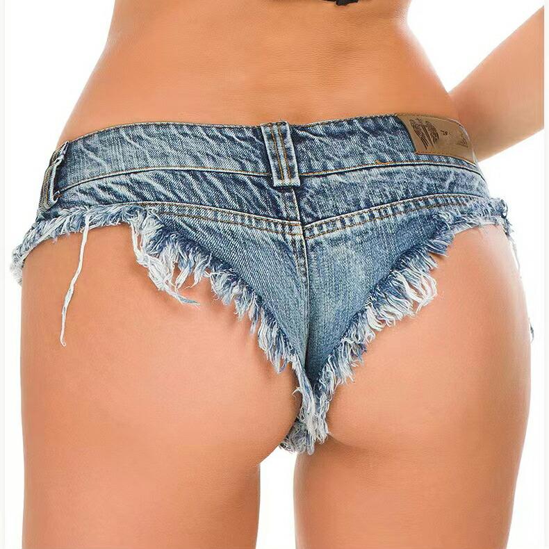 デニムパンツ ハーフ 短パン スーパー極浅 ショーパン かわいい おしゃれ 美脚 女性【2632】 |  | 03