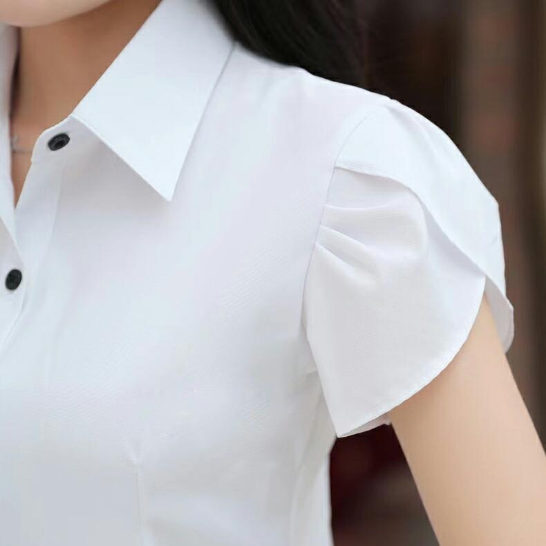 黒ボタン 半袖 ワイシャツ オフィスレディ ol通勤 エロ 過激 大人 女性 レディース セクシー 【5005】 |  | 05