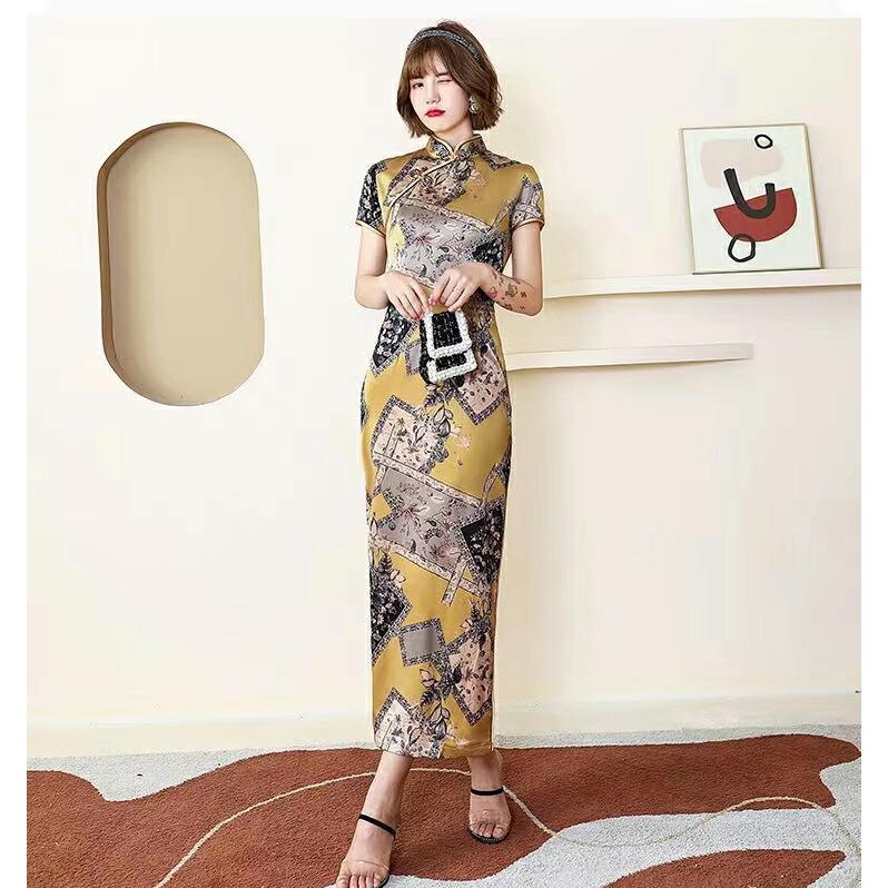 半袖 ロング丈 チャイナドレス コスプレ衣装 女性 チャイナ服 セクシー コスチューム 仮装 レディース かわいい 可愛い【3243】 |  | 04