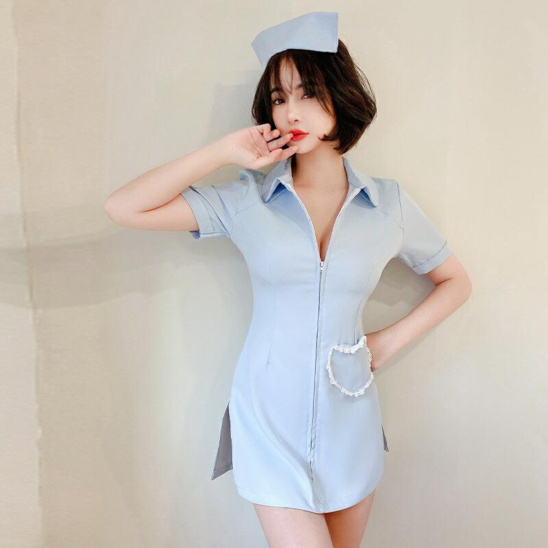 ハートポケット ナース服 コスプレ衣装 ハロウィン 過激 大人 女性 レディース エロい服 コスプレ セクシー【5213】 |  | 05