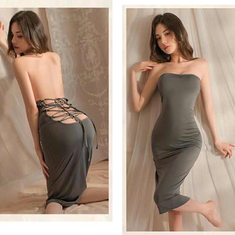 ロング丈 タイトスカート ベビードール&Tバック セクシーランジェリー セクシー コスチューム 仮装 レディース かわいい 可愛い【8367】 |  | 04