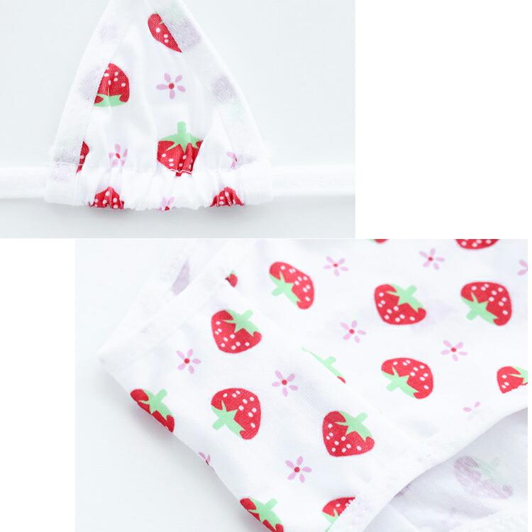 苺柄 スクール水着風 極小水着 ブラセット コスプレ衣装 ランジェリー エロ 過激 大人 女性 レディース セクシー【7366】 |  | 04