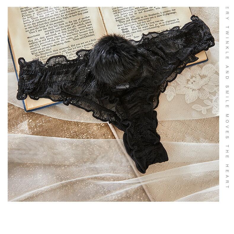 ショーツ うさぎのしっぽ パンツ 下着 透け透け エロ 過激 大人 女性 レディース セクシー【7107】 |  | 02