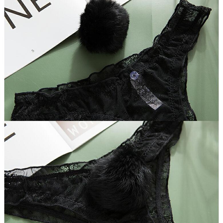 ショーツ うさぎのしっぽ パンツ 下着 透け透け エロ 過激 大人 女性 レディース セクシー【7107】 |  | 03