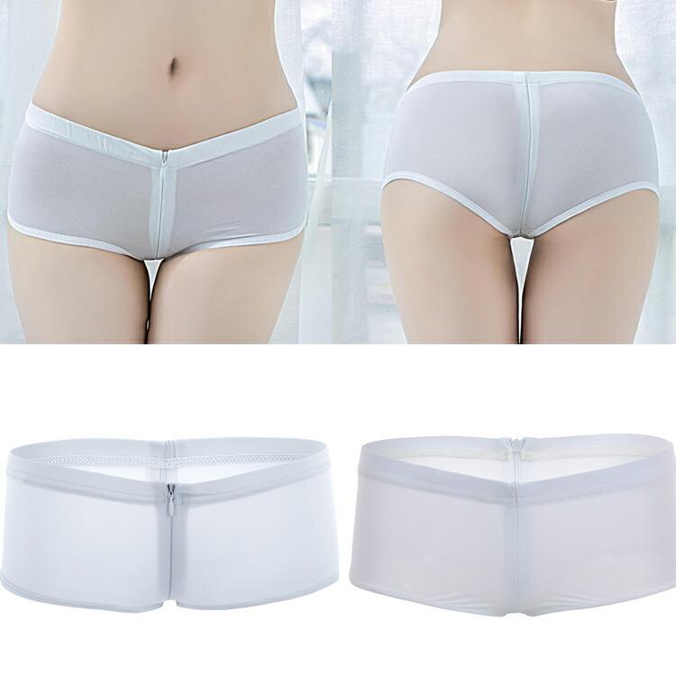 ジッパー付き パンツ ショーツ レディース セクシー下着 透け透け セクシー女性下着 ランジェリー 過激 大人 女性 エロい服 コスプレ【7289】 |  | 02