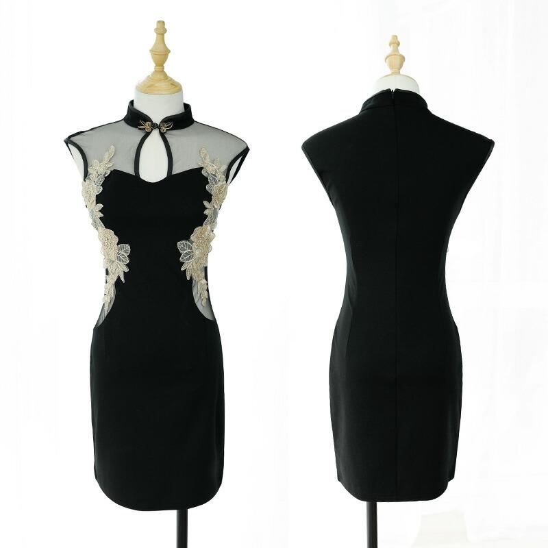 黒金 ボディコン ワンピース セクシーランジェリー 透け透け エロい服 エロ可愛い 過激 大人 女性 レディース セクシー 【8930】 |  | 04