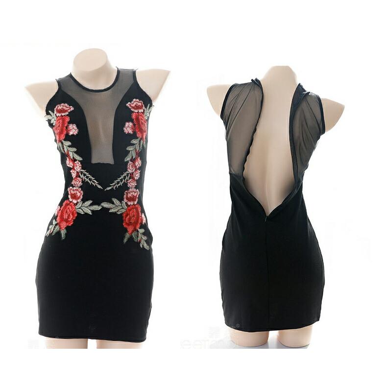 黒 ボディコン ワンピース ナイトドレス 透け透け エロい服 エロ可愛い 過激 大人 女性 レディース セクシー 【8927】 |  | 06