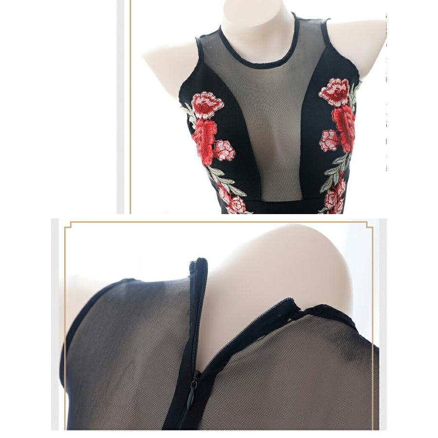 黒 ボディコン ワンピース ナイトドレス 透け透け エロい服 エロ可愛い 過激 大人 女性 レディース セクシー 【8927】 |  | 07