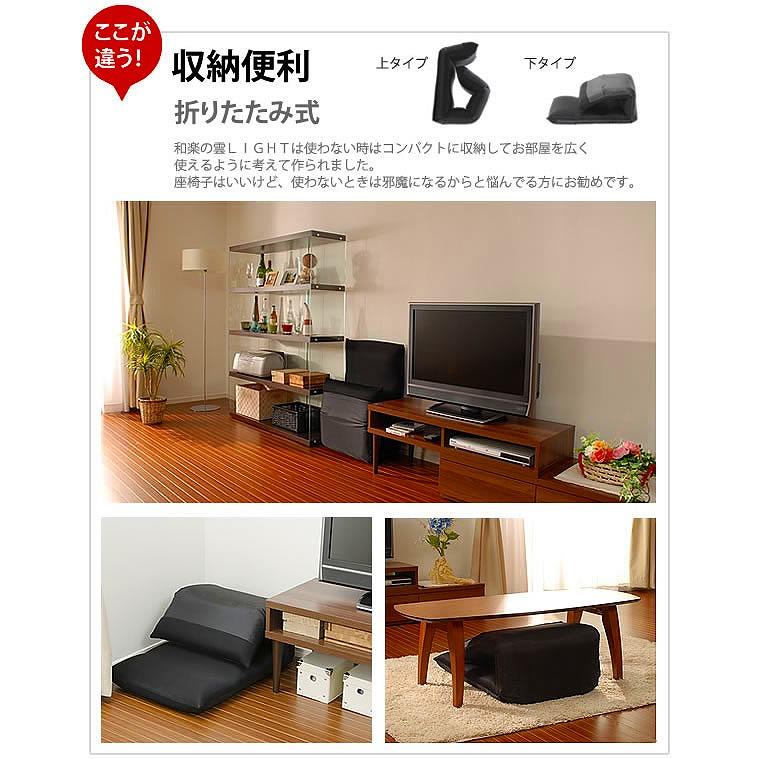 日本製 座椅子 ハイバック デザイナーズ リクライニング座椅子 折りたたみ コンパクト 折り畳み 1人掛け 下タイプ 布製 リクライニングチェア 座いす 座イス | ブランド登録なし | 16