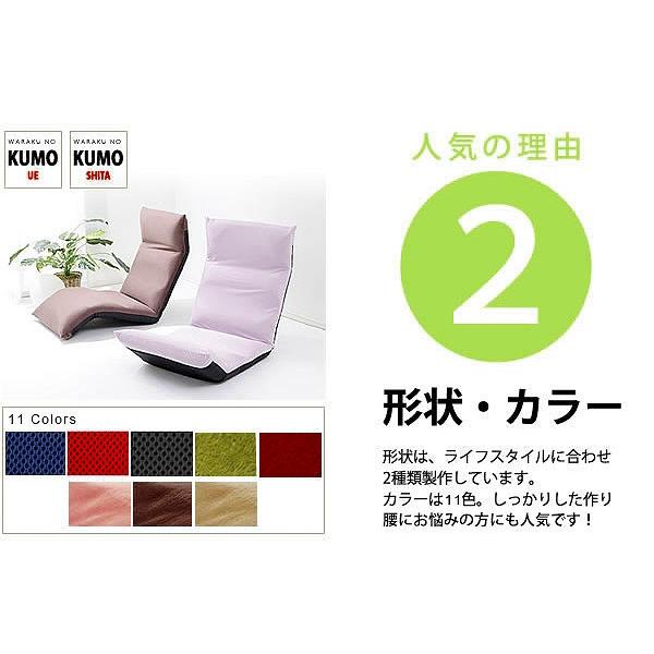 日本製 座椅子 ハイバック デザイナーズ リクライニング座椅子 折りたたみ コンパクト 折り畳み 1人掛け 下タイプ 布製 リクライニングチェア 座いす 座イス | ブランド登録なし | 03