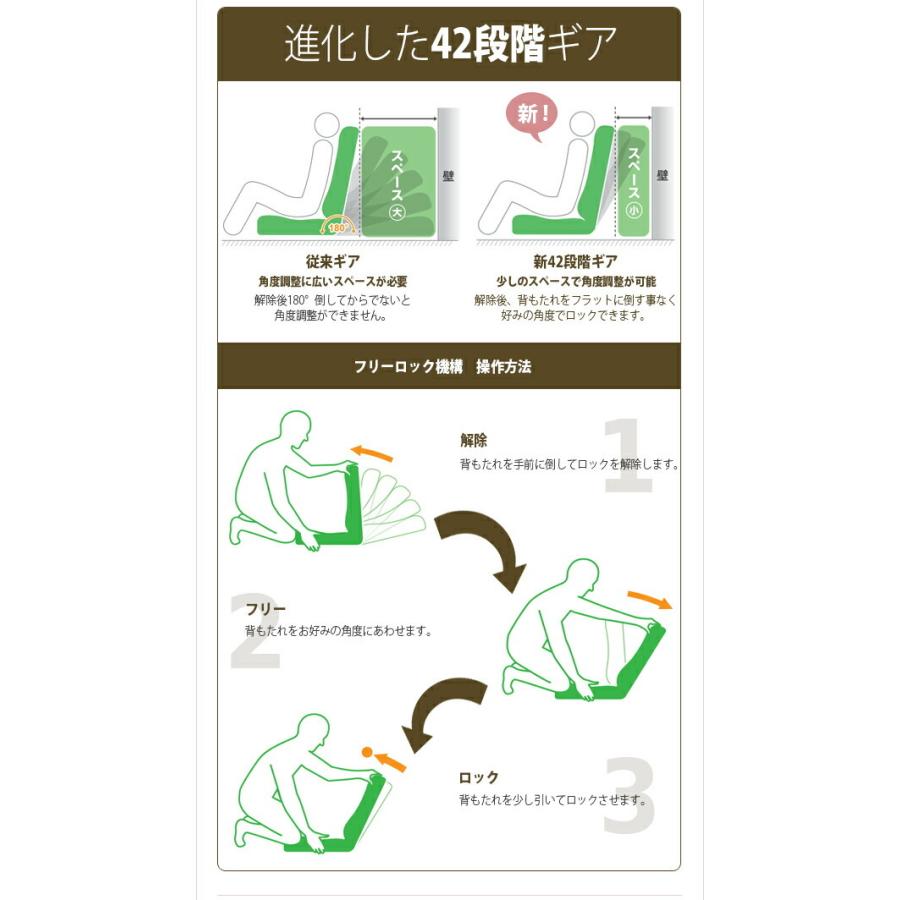 日本製 低反発座椅子 座椅子 低反発 コンパクト 座いす 折たたみ 折りたたみ 折り畳み リクライニング 和楽チェア チェアー 1人掛け ソファー ソファ 座いす |  | 09