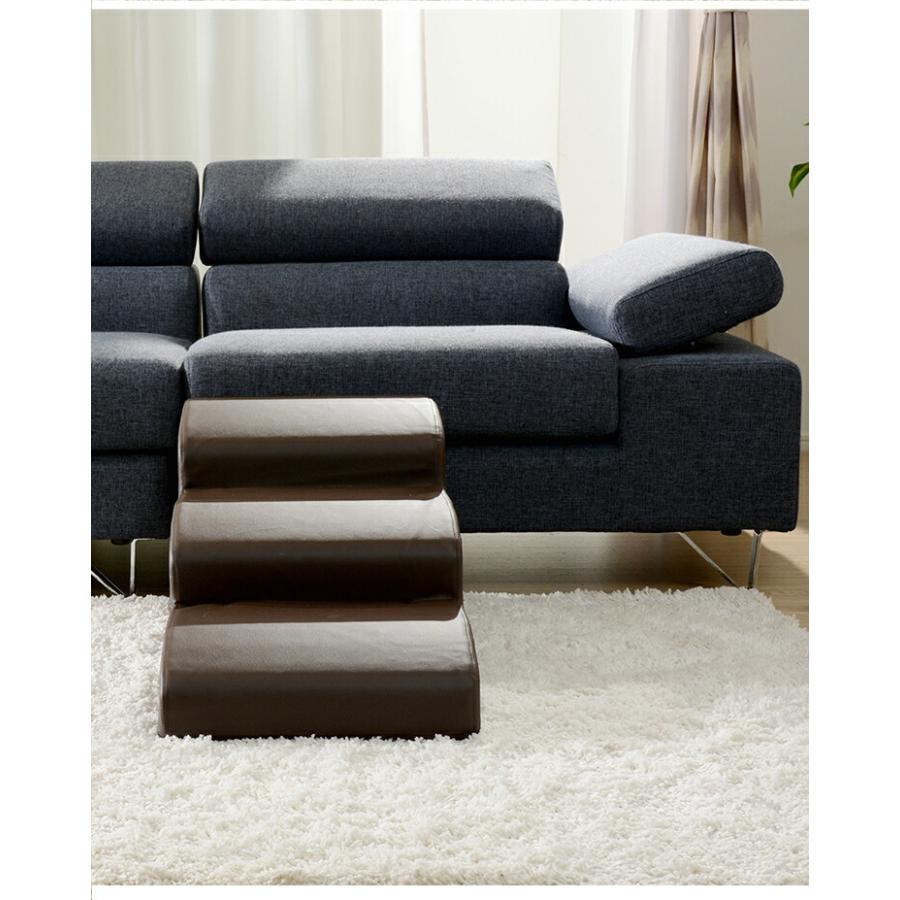 日本製 ドッグステップ 3段 チワワモデル ペットステップ ステップ 階段 ペット用階段 犬用階段 踏み台 PVCレザー おしゃれ わんちゃん |  | 06