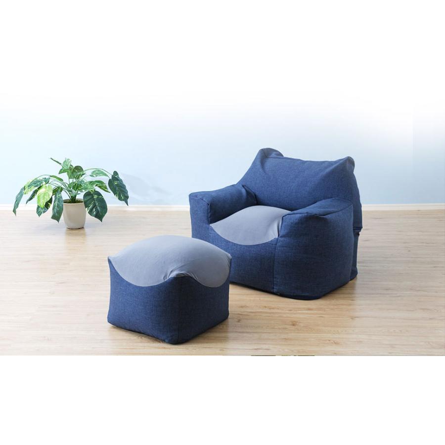 日本製 ソファ 単品 1人掛け ビーズソファー ビーズクッションソファ 一人掛け カバー 洗える スゴビーズソファ 1P 1人用 コンパクト 背もたれ 肘付 |  | 02