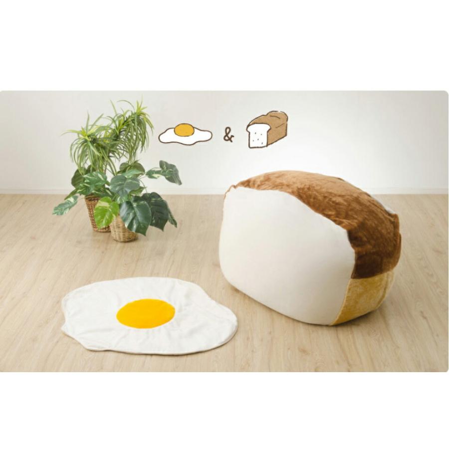ビーズクッションXL 日本製 人気 カバー 洗える 人をダメにする食パン 座椅子 フロアークッション かわいい 子供部屋 リビング 女子 もちもち触感 インスタ映え |  | 06