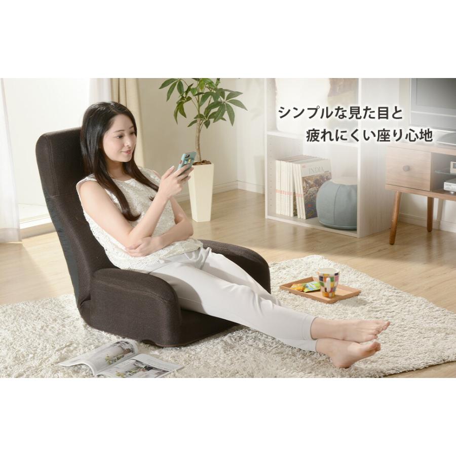 ハイバック座椅子 リクライニング 日本製 肘付き アーム 座いす 1人掛け 1人用 合成皮革 ＰＵレザー JERO デザイナー コンパクト 折りたたみ チェアー |  | 03