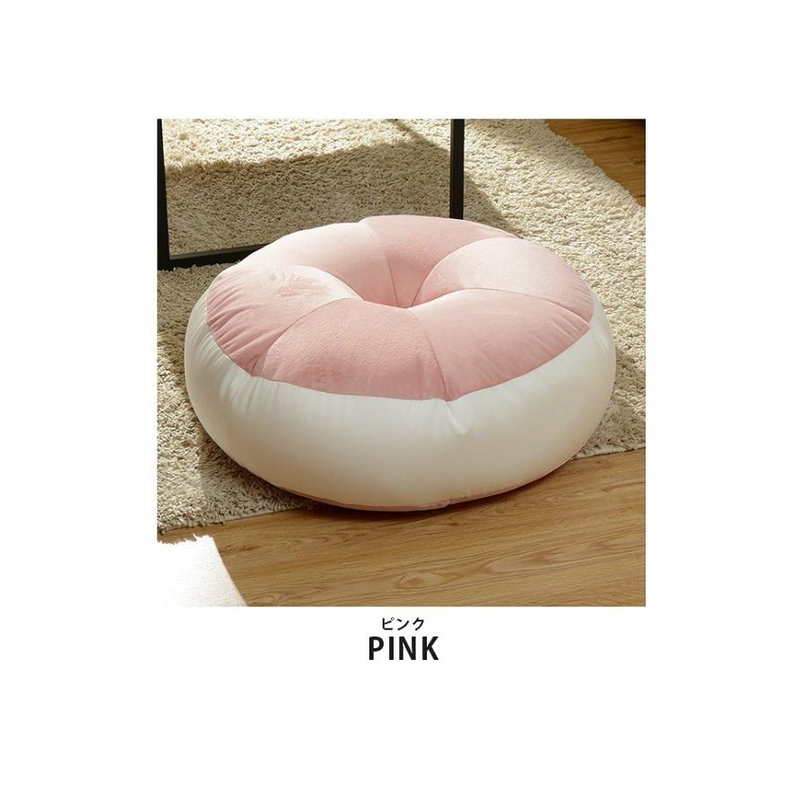 ベーグルクッション 丸型 円形 クッション 座布団 大型 極厚 フロアクッション 大きい 枕 まくら 疲れにくい 腰当て あぐら ビーズクッション 日本製 |  | 07