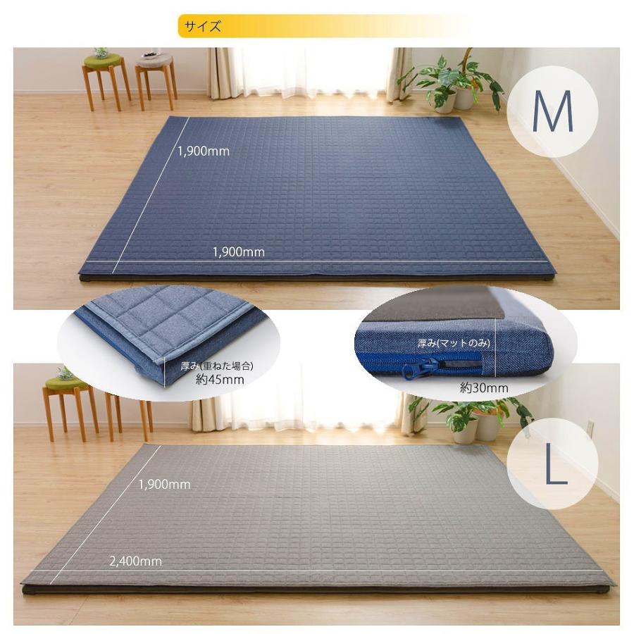 ラグマット Mサイズ 190×190cm プレイマット 正方形 カバーリング 洗える クッションマット 極厚 30mm オールシーズン 和楽のZONIA 赤ちゃん キッズ |  | 12