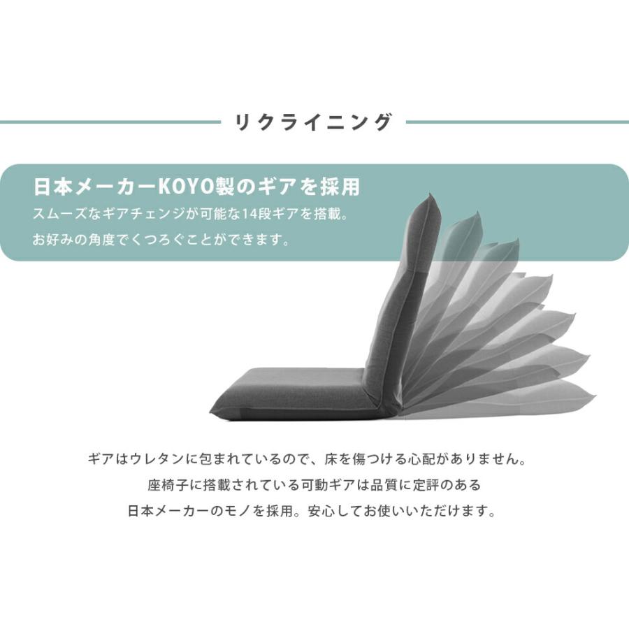 ハイバック座椅子 コンパクト 折りたたみ 日本製 おしゃれ 1人掛け チェアー リビング リクライニング 腰痛 シンプル モダン |  | 04