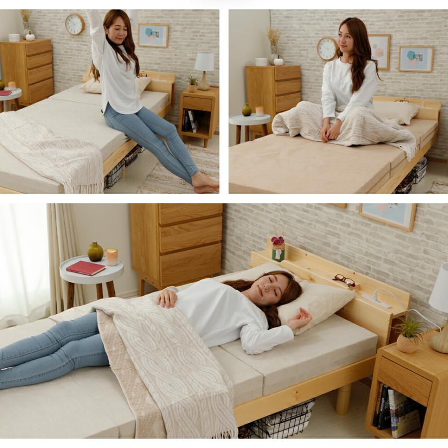 マットレス シングル 日本製 折りたたみ 3つ折りマット ウレタン 無地 コンパクト おしゃれ 薄型 ベッドマット 体圧分散 来客用 仮眠室 |  | 02