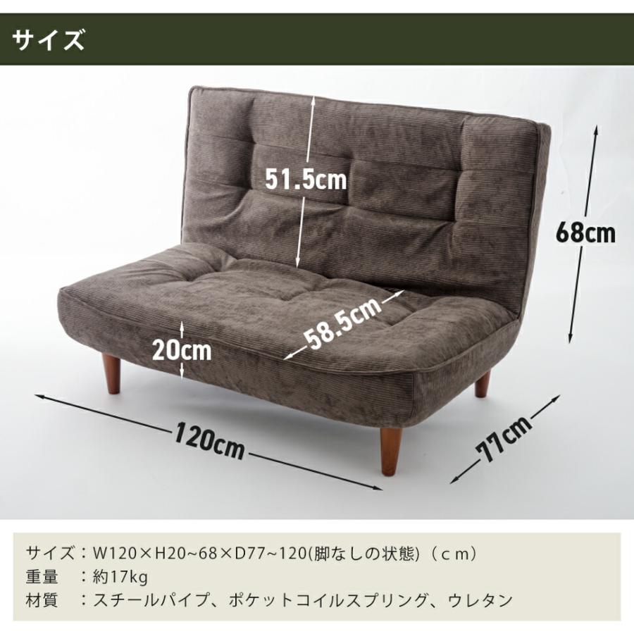 日本製 ハイバックソファ ヴィンテージタイプ 2人掛け 二人掛け コンパクト おしゃれ ローソファー 座椅子 リクライニング ポケットコイル デザイナーズ チェア 