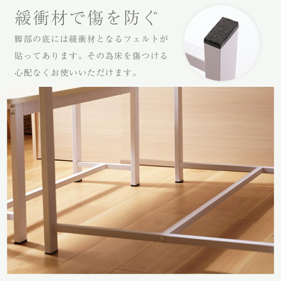 ダイニングセット 4人掛け ダイニングテーブル ダイニングベンチ 幅110cm ストーン柄 大理石柄 木目調 2人掛け 長方形 スチール脚 金属脚 高級感 おしゃれ 北欧 | ブランド登録なし | 11