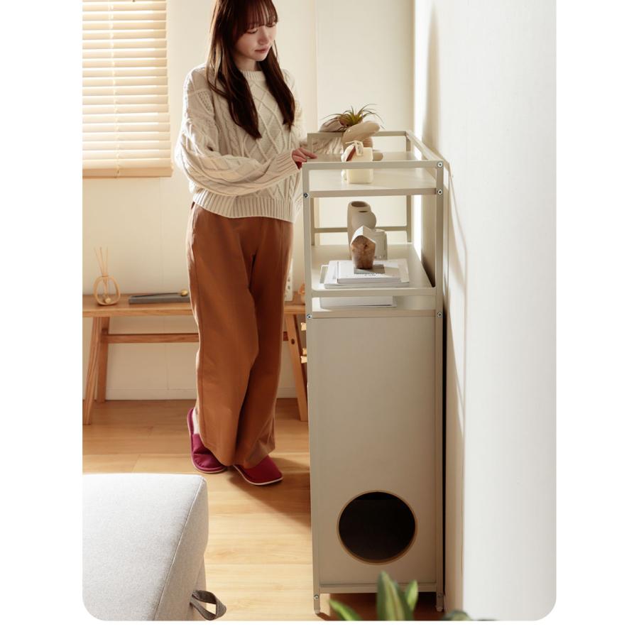 キャットウォーク Wサイズ キャビネット コンソール サイドラック おしゃれ 北欧 カントリー 木製 リビング収納 ネコ 猫 シンプル スタンダード ベーシック コン | ブランド登録なし | 12