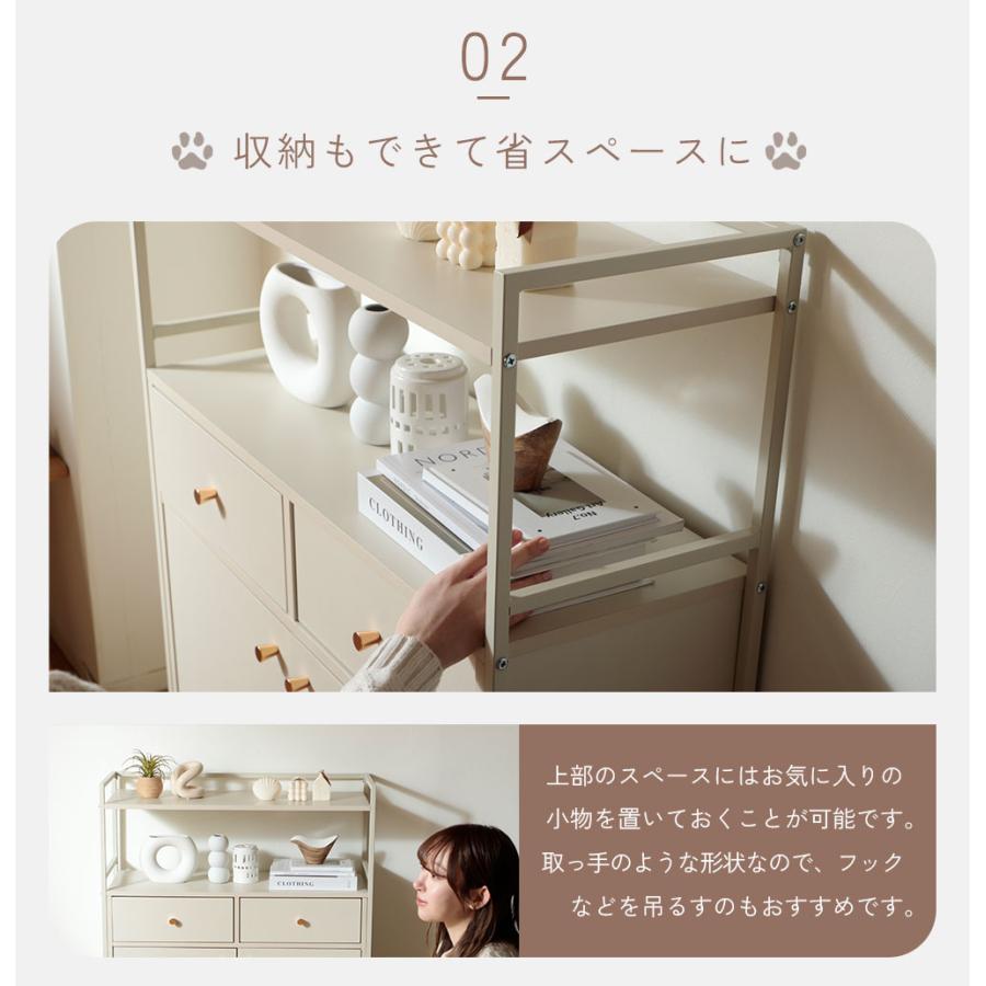 キャットウォーク Wサイズ キャビネット コンソール サイドラック おしゃれ 北欧 カントリー 木製 リビング収納 ネコ 猫 シンプル スタンダード ベーシック コン | ブランド登録なし | 06