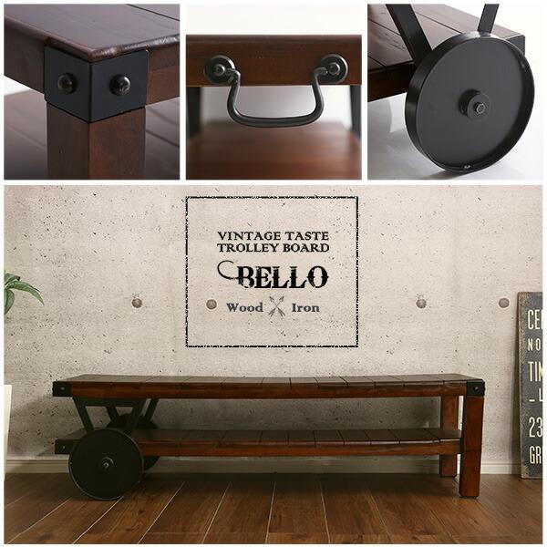 車輪付きテーブル  センターテーブル ローテーブル リビングテーブル Bello-ベッロ 完成品・幅120cm 木製 机 |  | 03