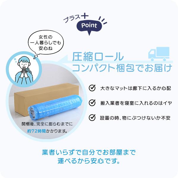 たためるスプリングマットレス シングルサイズ 日本製 フランスベッド 両面仕様 グレー 防ダニ 抗菌 防臭 国産 高密度連続スプリング 三つ折り コンパクト 通気 |  | 11