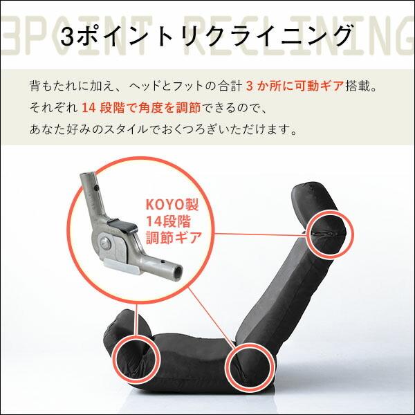 日本製一人掛け座椅子 リクライニング チェア 1P カバーリング Calmy カーミー(アップスタイル) 洗える |  | 03