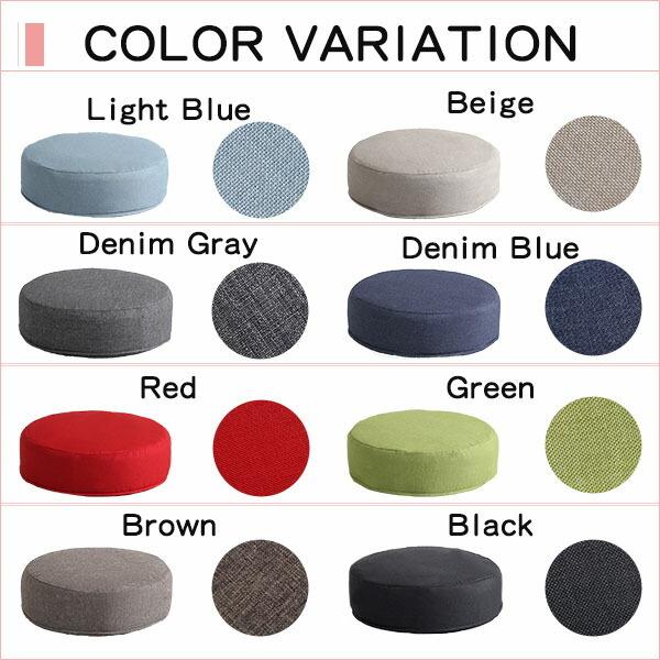 カバーリング低反発クッション 洗濯可能なクッションカバー 丸型 しっとり沈む joue - ジュー  同色2個SET かわいい |  | 02