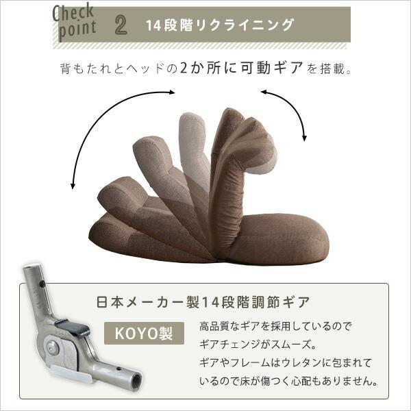 日本製 しっかり体を支えるリクライニング座椅子 CROLE-クロレ- |  | 06