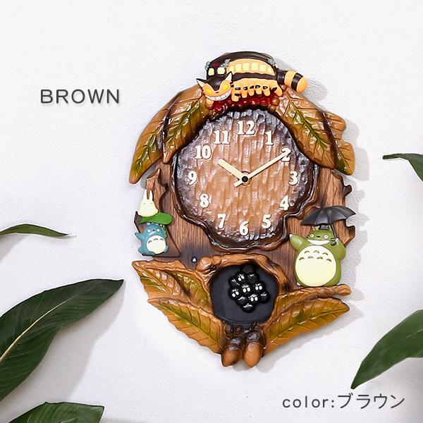 掛け時計 となりのトトロからくり時計 こだわりの天然木製 メロディー 振り子 ウォールクロック 掛時計 おしゃれ かわいい 可愛い 子供部屋 ギフト 贈り物 |  | 02