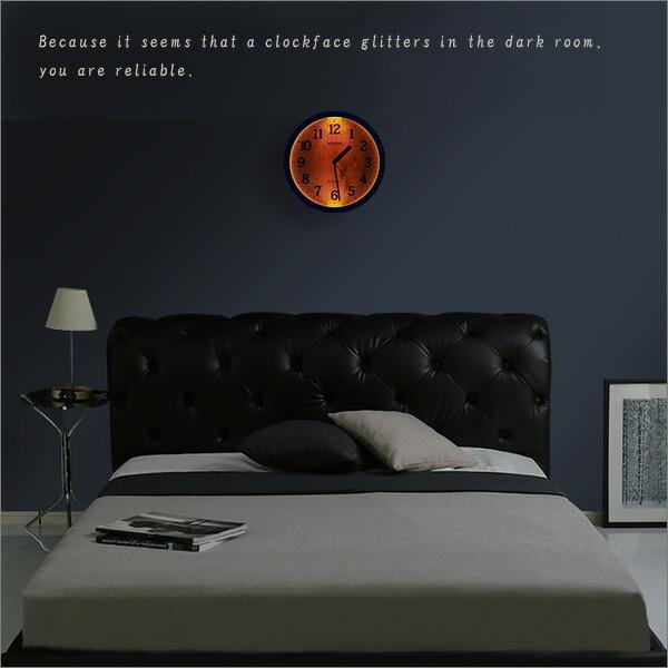 掛け時計（電波時計）暗所秒針停止 夜間自動点灯 メーカー保証１年｜ピュアライトM33 茶色 |  | 05