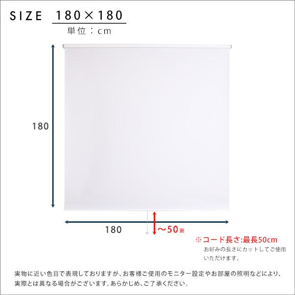 壁空け不要！つっぱりロールスクリーン 幅180cm 採光タイプ ロールカーテン 突っ張り 穴あけ不要 取り付け簡単 間仕切り 目隠し めかくし |  | 01