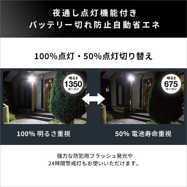 5W×3灯 フリーアーム式LEDソーラーセンサーライト 人感センサー  室外 センサーライト 玄関 防犯グッズ 照明 ソーラー |  | 03