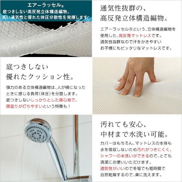 ファインエア【ファインエア二段ベッド用350】(体圧分散 衛生 通気 二段ベッド 日本製） |  | 04