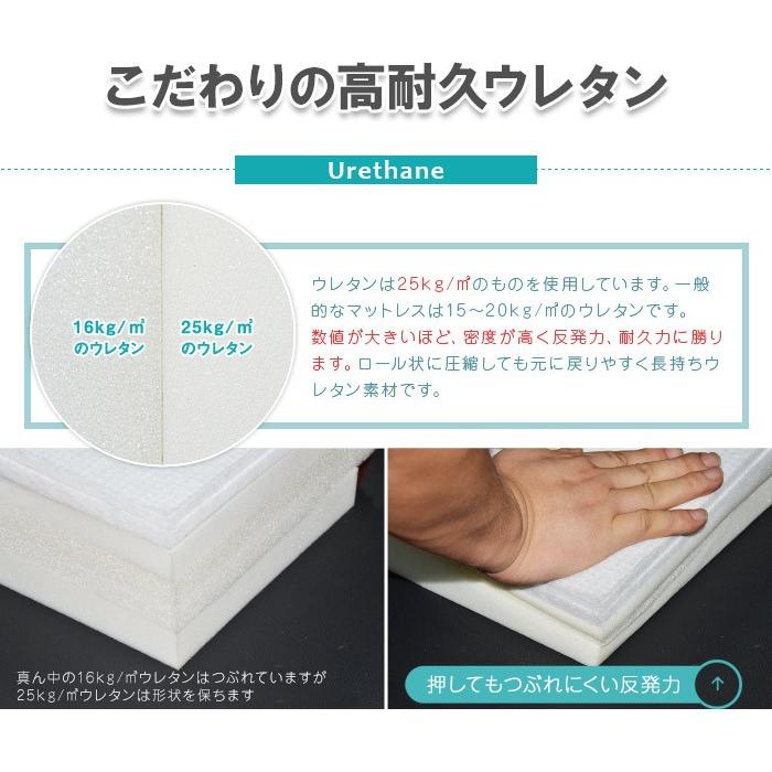 マットレスセット ダブルベッド 収納付き 引き出し収納付き ウォールナット ナチュラル ポケットコイルマットレス ダブル/RUES【ルース】 宮棚付き |  | 15