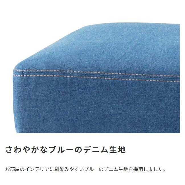 サージ【SURGE】スチールフレームのデニムソファー 2人掛け 2人用 ポケットコイル ソファー フロアソファー 北欧 シンプル おしゃれ |  | 04